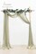 Wedding Arch Draping Fabric 2 Panels 20Ft Sage Green Chiffon Fabric Drapes Arbor Drapery Wedding Ceremony Reception Swag Decorations